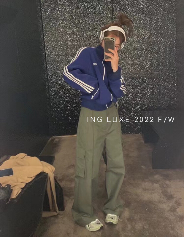 【ING】Korean casual sports style retro sweater 9310