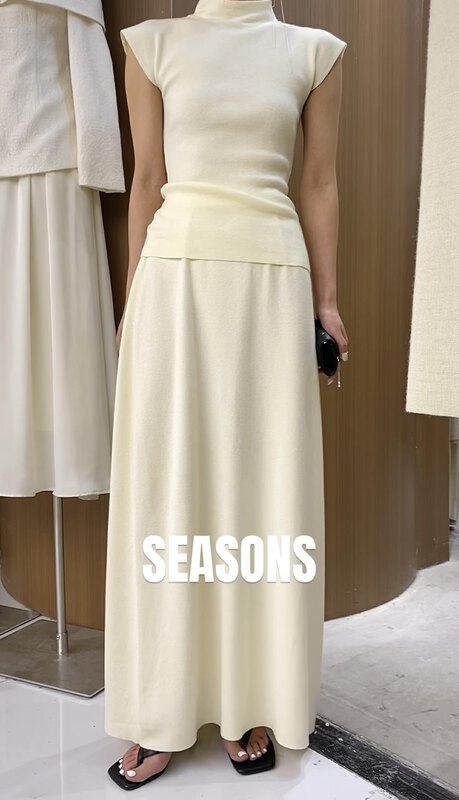 Autumn is new!【SEASONS】High waist slim all-match skirt YS1-8832# XYJ