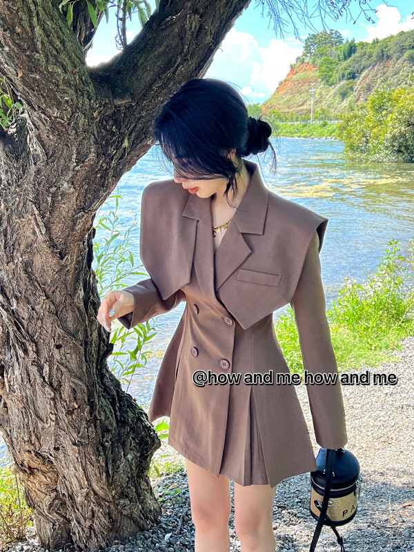 New in early autumn!【 HOW AND ME Cheng Xi】Designed waist slim dress 5021# LSL