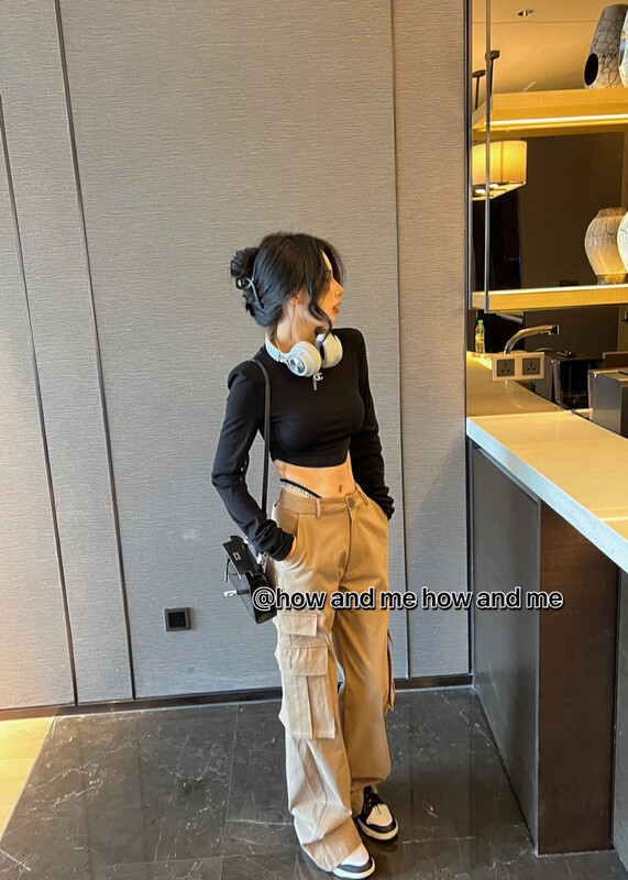 Autumn is new!【 HOW AND ME Cheng Xi】Korean Washing Workwear Straight Casual Pants 5108# CQW