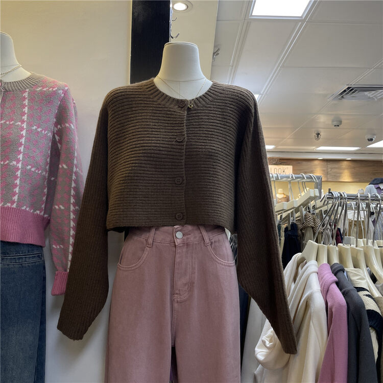 New in autumn! [SUSAN] Simple and versatile long-sleeved knitted cardigan 81711# LSW