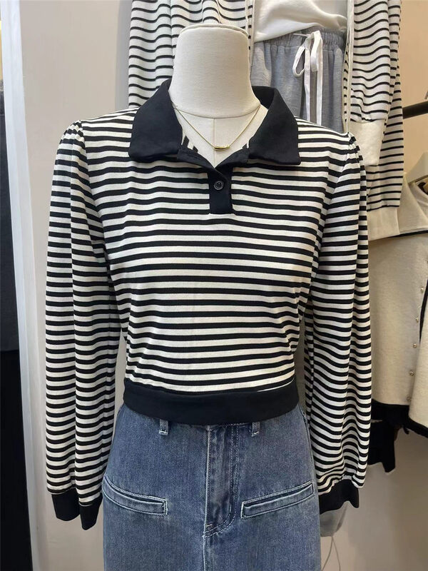 New in autumn! [SUSAN] Korean simple striped sweater 81511# LSW
