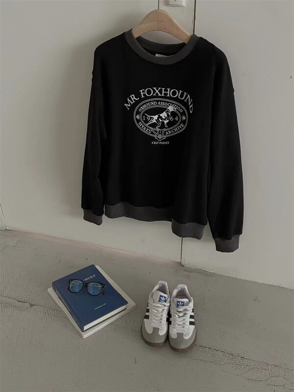 New in autumn!【FEIDING】Korean style all-match small cow pattern sweater 3765# CLS