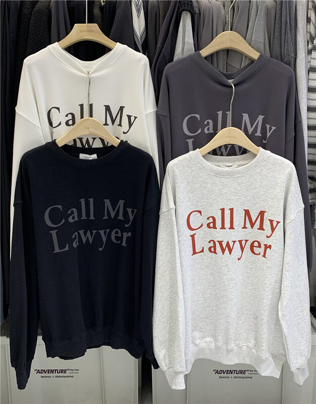 New in autumn! [SANBARA] Round neck loose letter sweater 9802# LSW