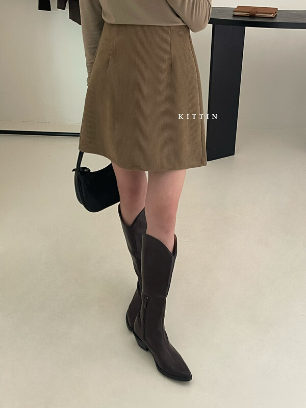 【KITTIN】Korean Corduroy Short Skirt 6061FW