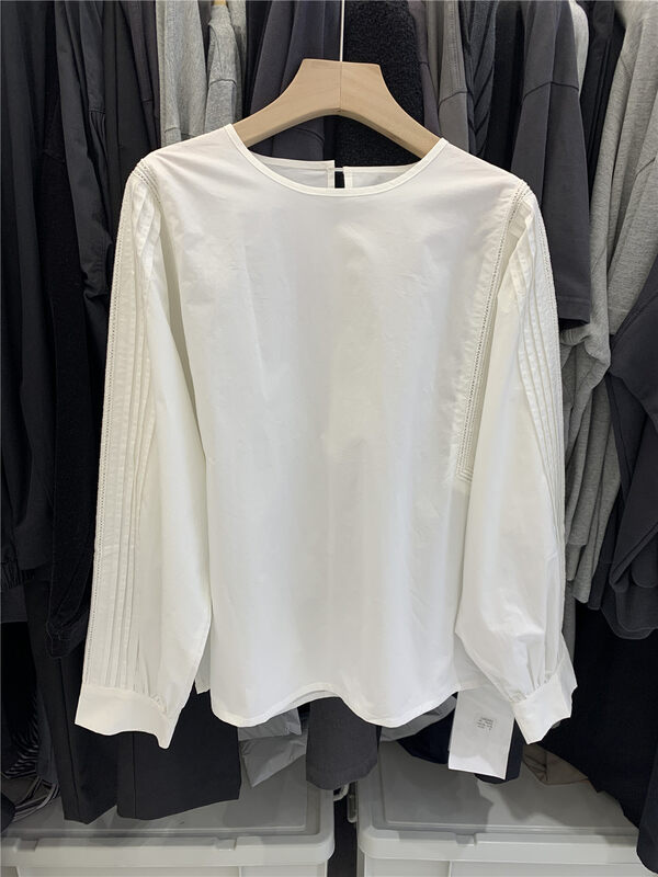 New in autumn!【SANBARA】Sleeve pleated heavy craft shirt 9665# LSW