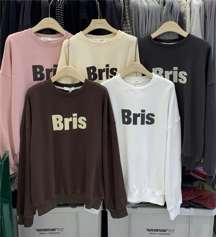 New in autumn!【EN SEASON】Retro Alphabet Print Sweatshirt 9739# LSW