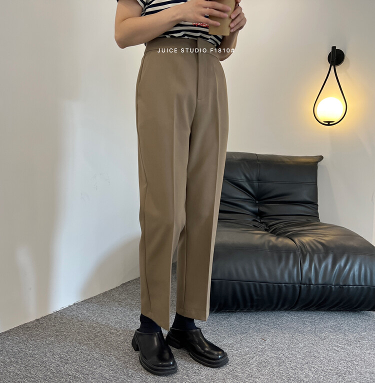 【JUICE】Korean all-match nine-point trousers and cigarette pants F1810