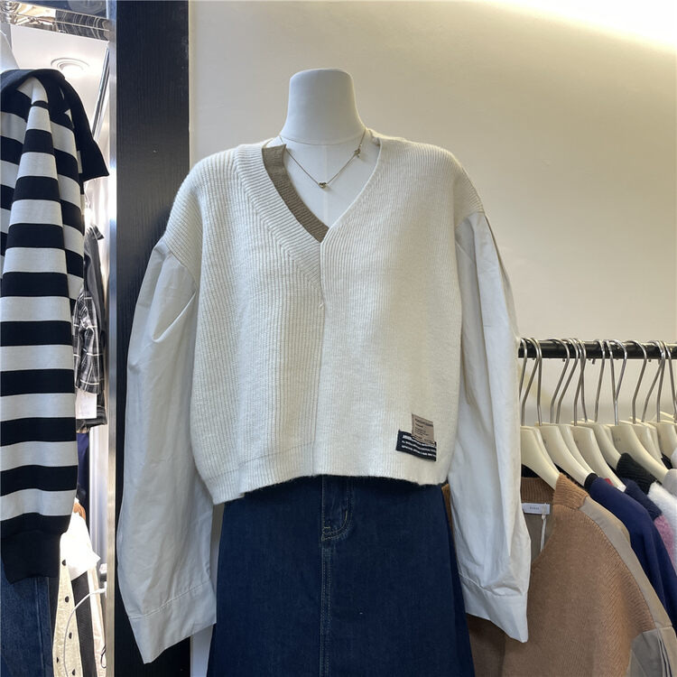 Autumn is new! [SUSAN] Korean version of the strappy V-neck sweater 8806# LSW