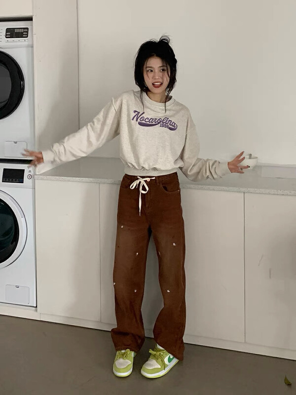 New in autumn!【LAB EEDA】 Fashion casual short embroidered letter sweater W81625# OZQ