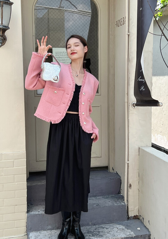 New in early autumn!【TABMINI】Lady Temperament Small Fragrance Short Jacket Q11076-G# WPL