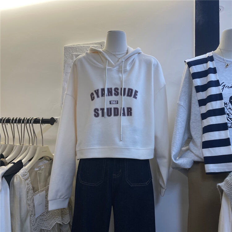 New in autumn! [SUSAN] Korean hooded letter sweater 81590# LSW