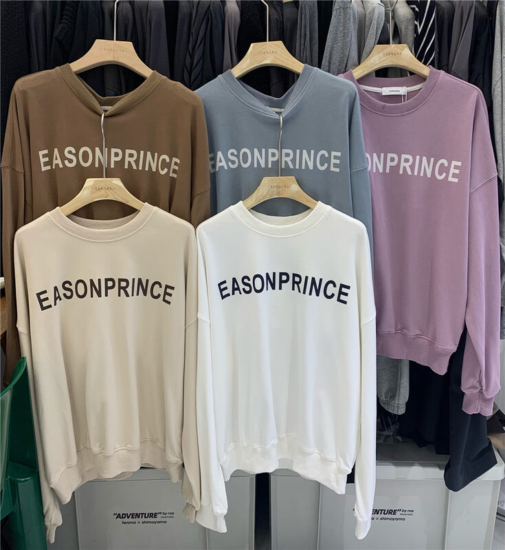 New in autumn! [SANBARA] round neck small letter thin sweater 9711# LSW