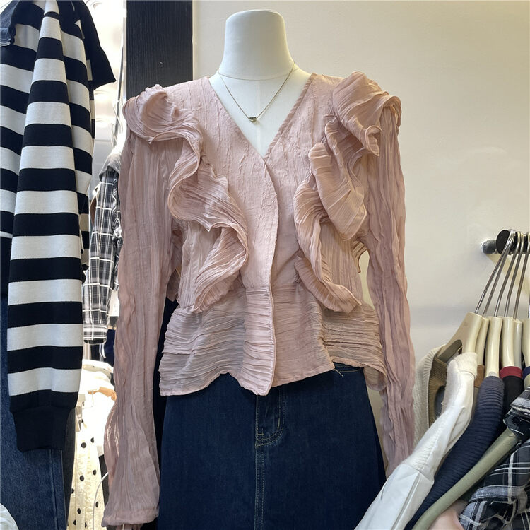 New in autumn! [SUSAN] gentle little woman lace shirt 81270# LSW