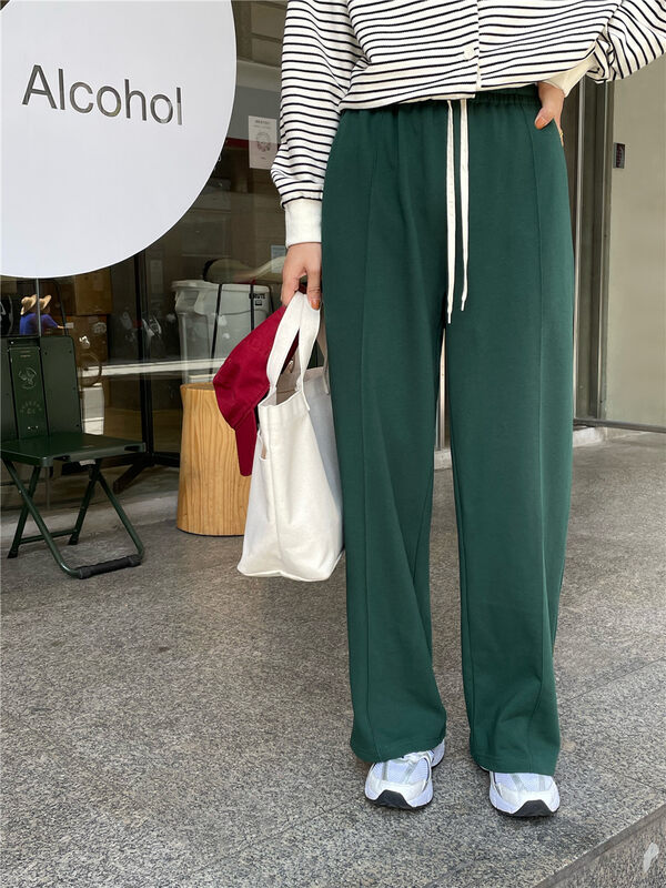 New in autumn!【FEIDING】Elastic waist all-match loose and slim casual pants 3715# CLS