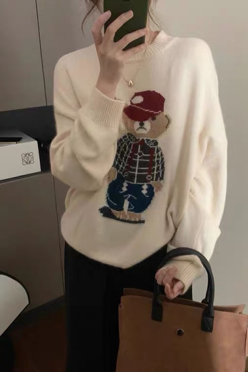New in autumn! [SUSAN] pullover bear all-match warm sweater 81739# LSW