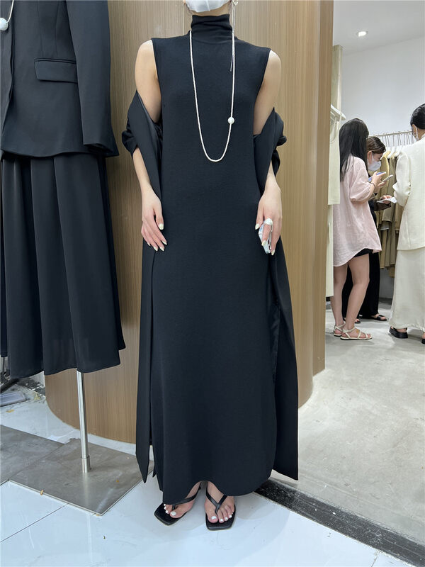 Autumn is new!【SEASONS】High neck slim all-match dress 8838# XYJ