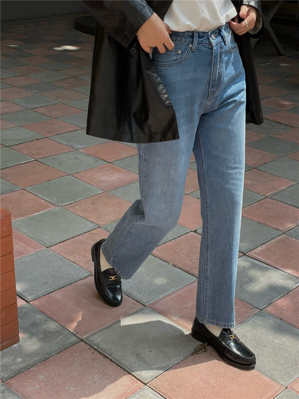 New in autumn!【FEIDING】Korean straight-fit jeans YS2-6220# CLS