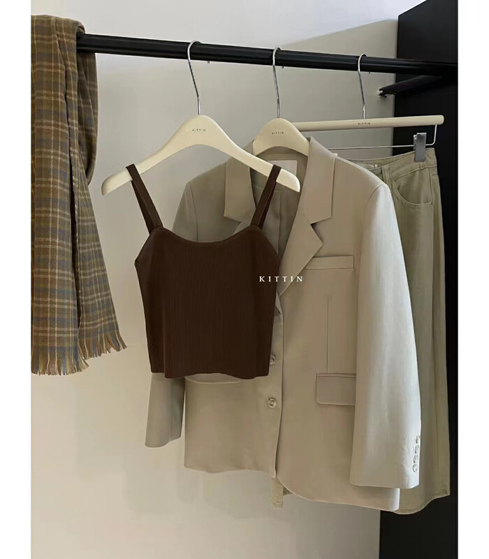 【KITTIN】Korean Versatile Wool Vest Vest/Sling 1510# FHX