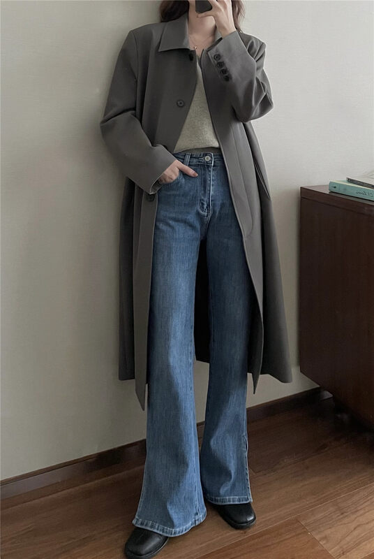 New in autumn! [FEIDING] Korean version of all-match fashion slim jeans YS2-6219# CLS