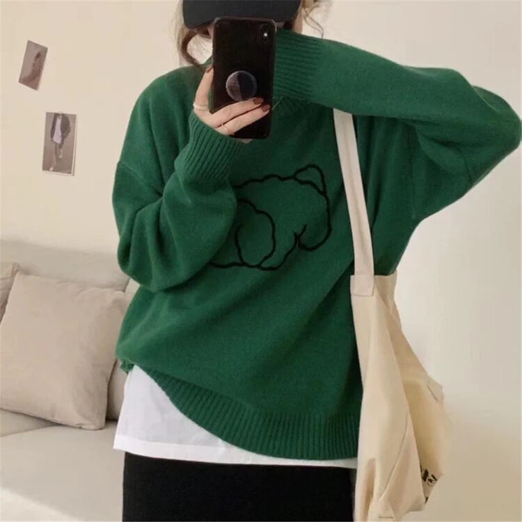 New in autumn! [SUSAN] round neck all-match pullover warm sweater YS1-81885# LSW