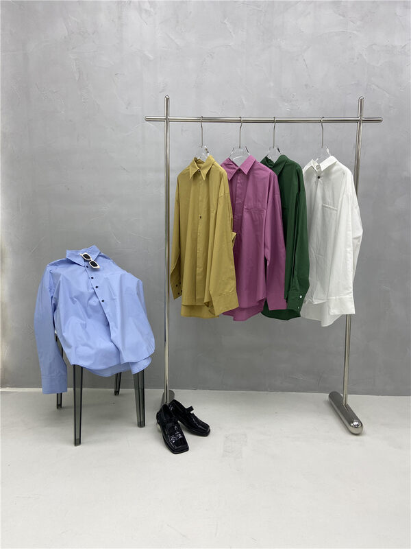 New in early autumn! [RAINBOW] Korean simple single-breasted shirt YS1-YS1-XB11-12888# GYJ