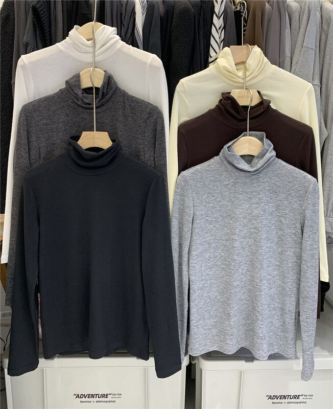 New in autumn!【SANBARA】High-neck must-have comfortable long-sleeved bottoming shirt 9807# LSW