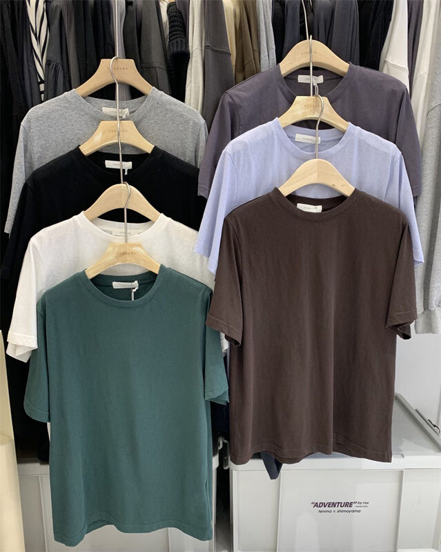 New in early autumn! [SANBARA] round neck clean all-match short-sleeved T-shirt 9761# LSW