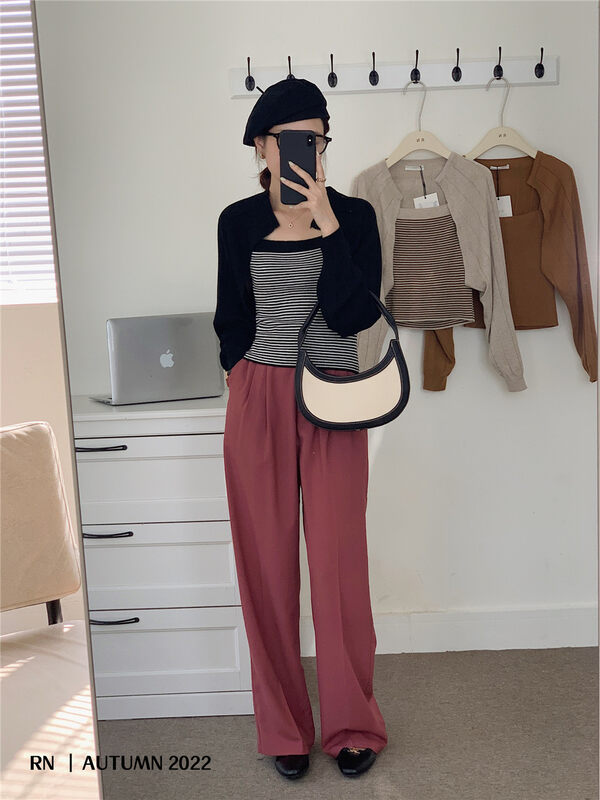 New in early autumn! [R N] commuting simple and comfortable trousers 81813# L