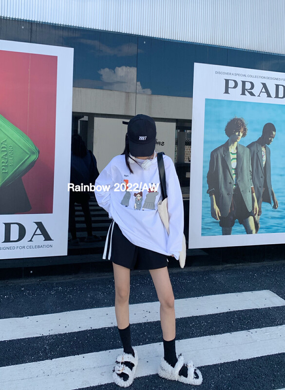 【RAINBOW】Explosive cartoon Xiaoxin t long-sleeved T-shirt 08320# FHX
