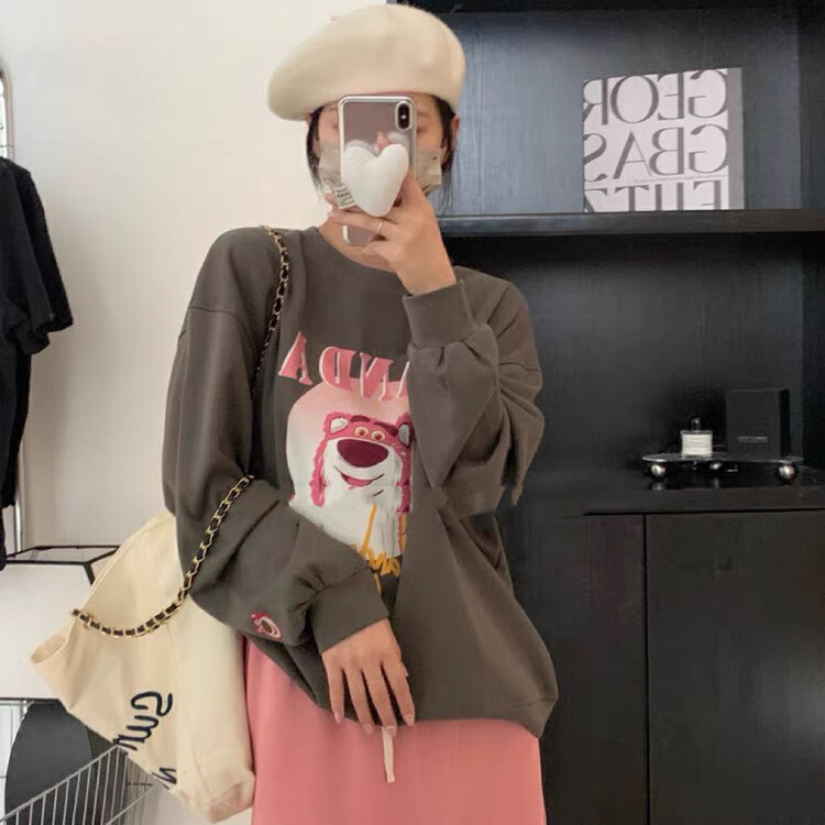 Autumn is new!【SUSAN】Korean style pullover strawberry bear sweater 81655# LSW