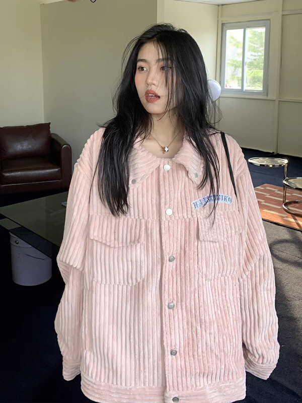 New in autumn!【LAB EEDA】Fashionable casual corduroy shirt M30083# OZQ