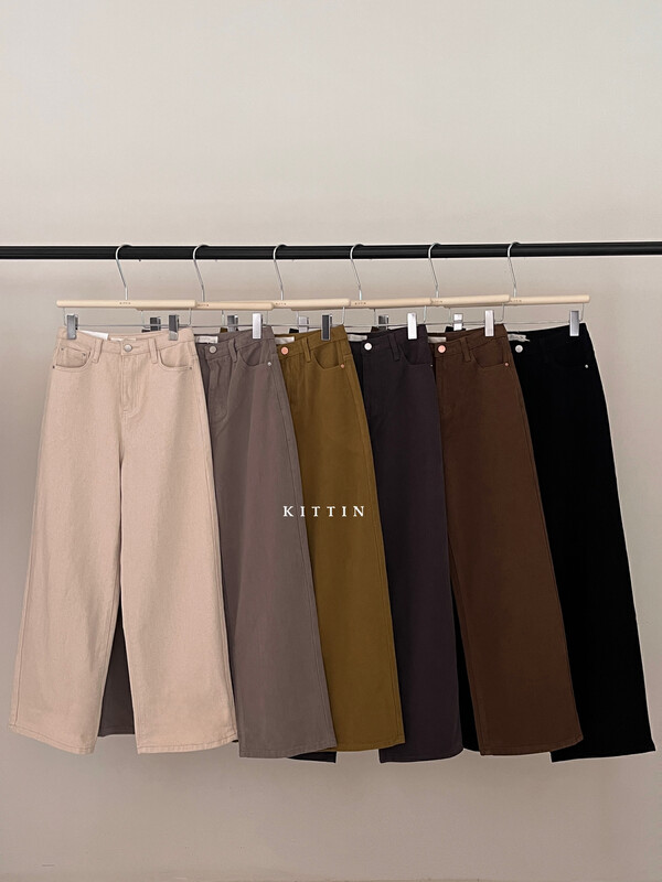 【KITTIN】Korean version all-match brushed casual pants 9192# FHX