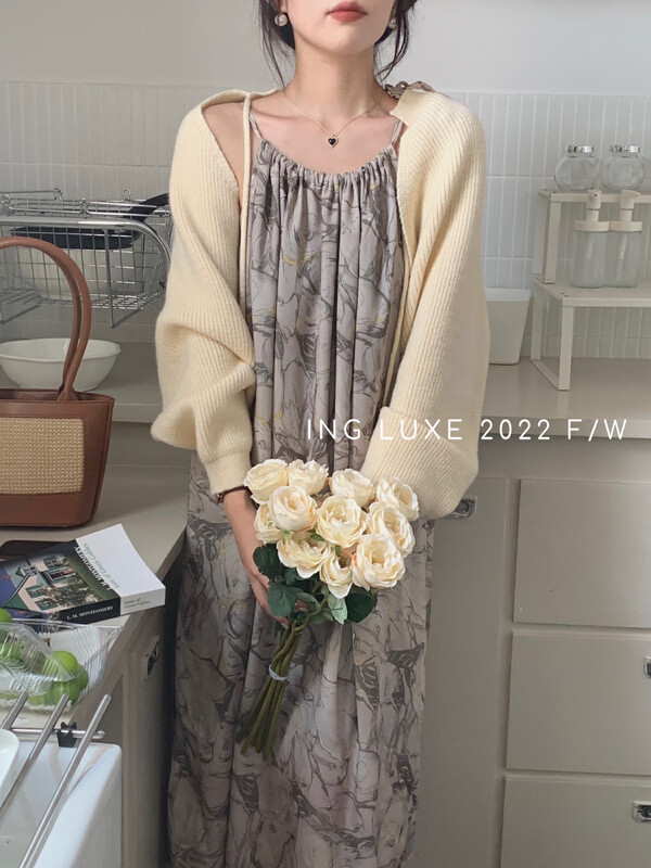 [ING] Autumn knitted cardigan w3669