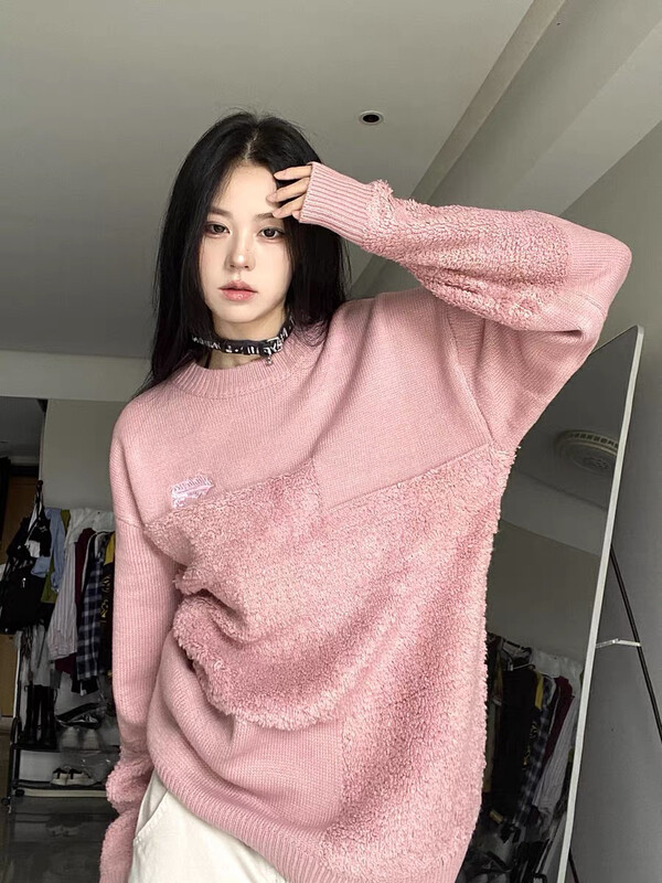 New in autumn!【LAB EEDA】Fashionable casual towel jacquard warm sweater W318484# OZQ