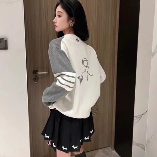 Korean version of the four-bar color-blocking knitted sweater sweater women's 2022 autumn college style pullover round neck loose sweater outer wear