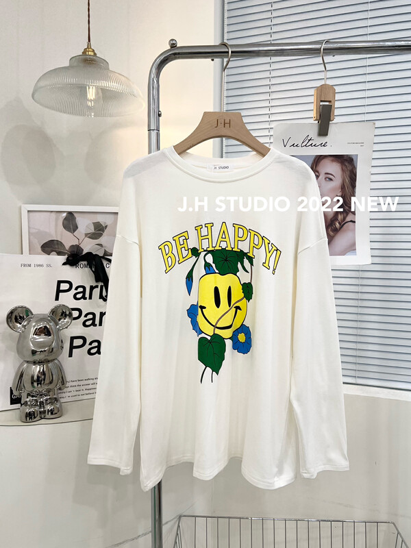New in autumn! [JH] Net red cartoon pullover long-sleeved T-shirt T51# PCZ