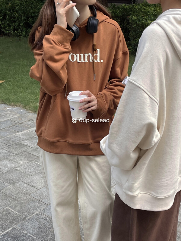 Autumn is new! [6-UP] Korean version of the drawstring hooded pocket sweater 69062# CQW