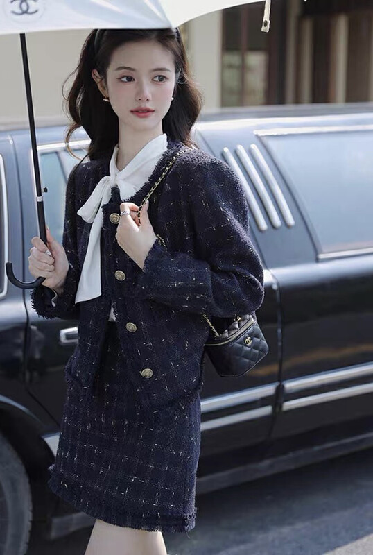 Autumn is new! [JH] Net red Xiaoxiang coat + slim skirt suit 42925# PCZ