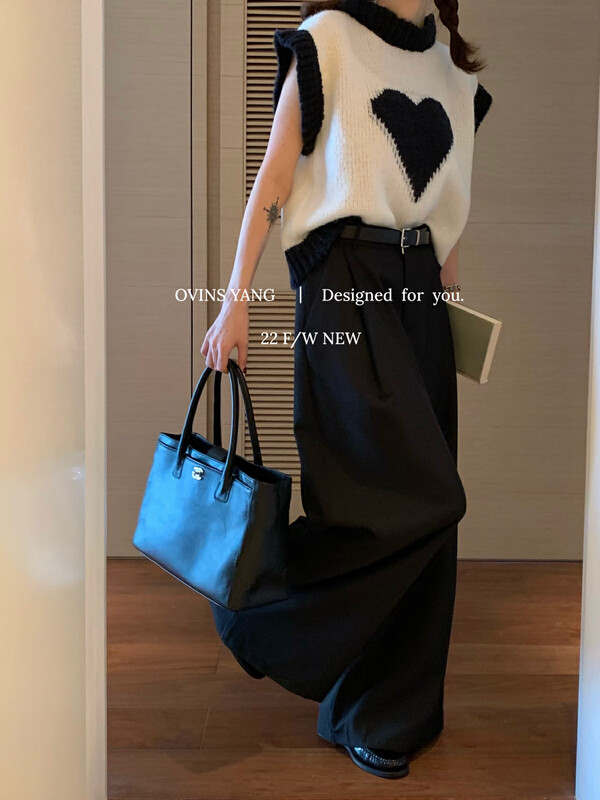 【OVINSYANG】Super loose pants casual pants casual trousers 8962