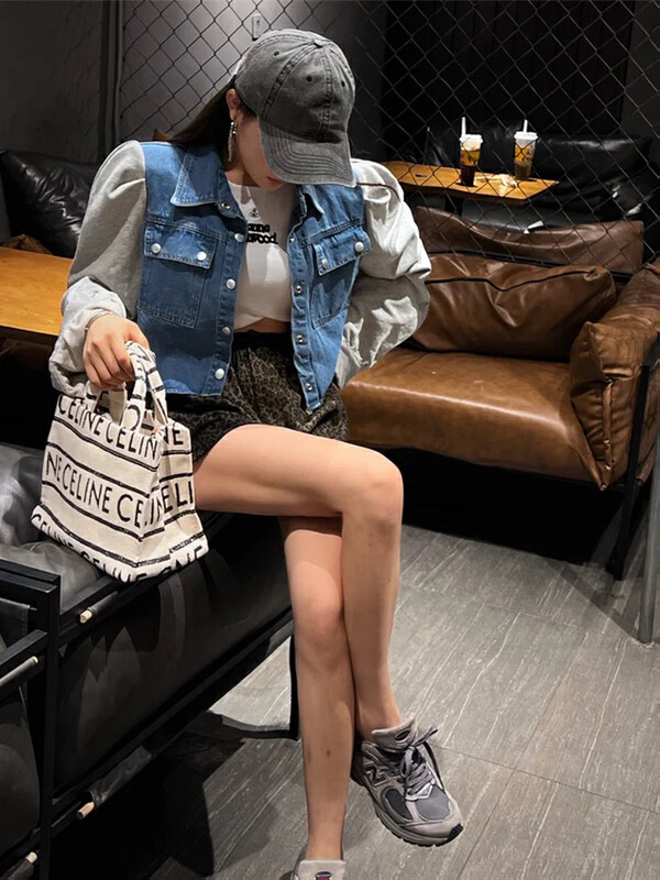 New in autumn!【L.L STUDIO】Korean fashion casual denim jacket 78016# PCZ