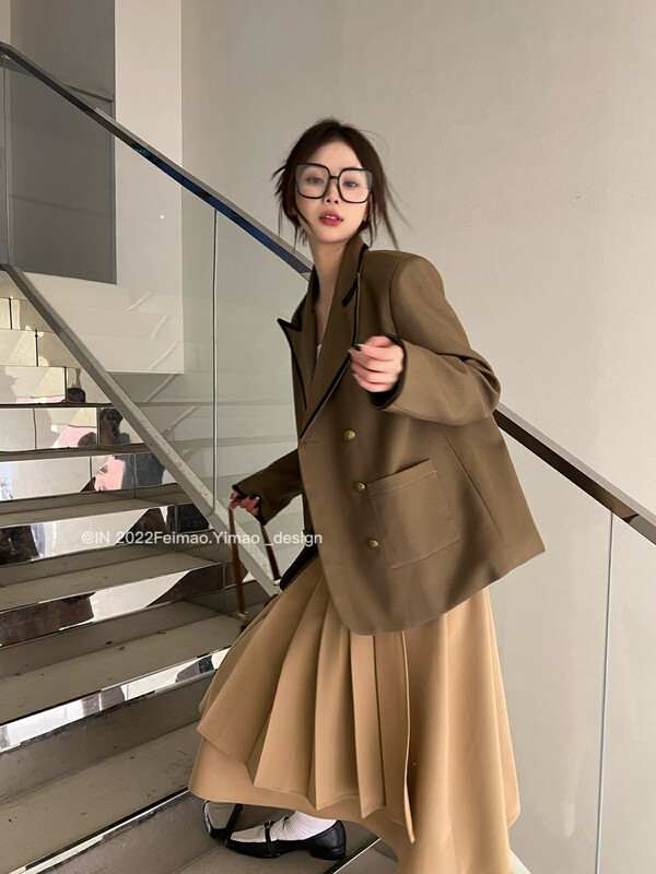[FEI MAO] Gentle and small tits wear Korean style small fragrance suit jacket suit Z-8589