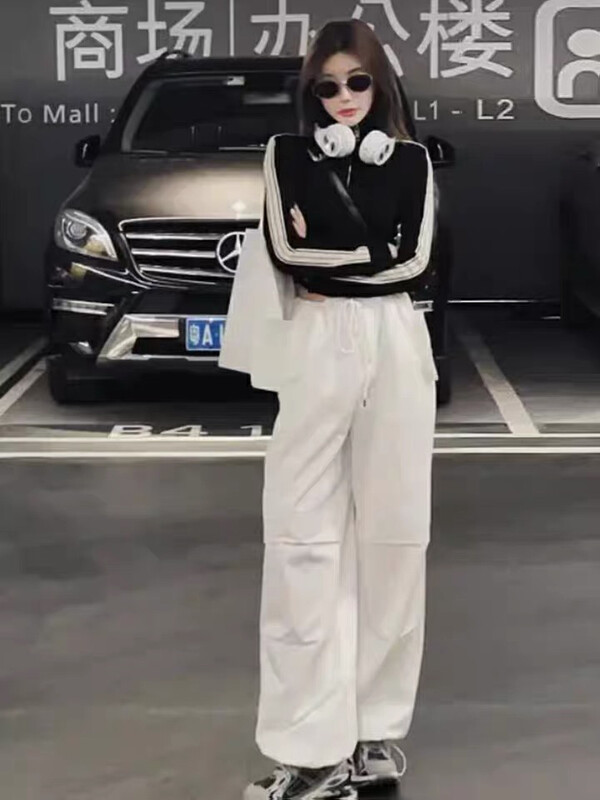 New in early autumn!【L.L STUDIO】Smocked design loose overalls casual pants 77747# PCZ