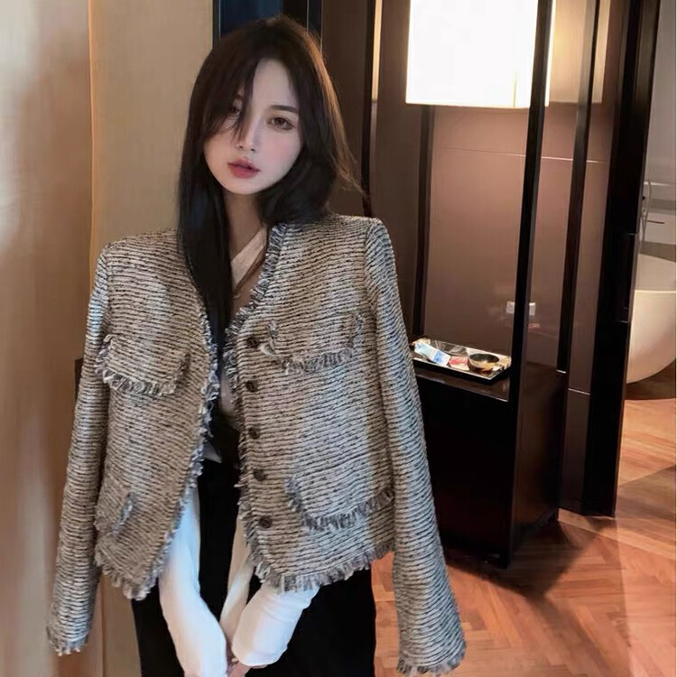 Autumn is new!【L.L STUDIO】Fashion small fragrance style short coat 78026# PCZ