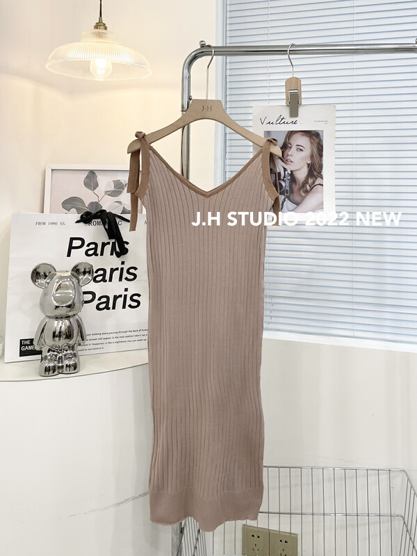 New in autumn! [JH] Net red bottoming vest dress T112# PCZ