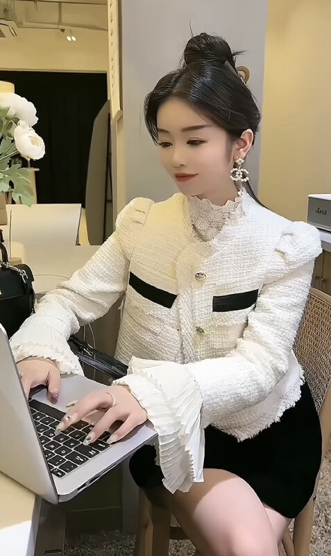 Autumn is new! [JH] Net red Xiaoxiang short short jacket 42862# PCZ