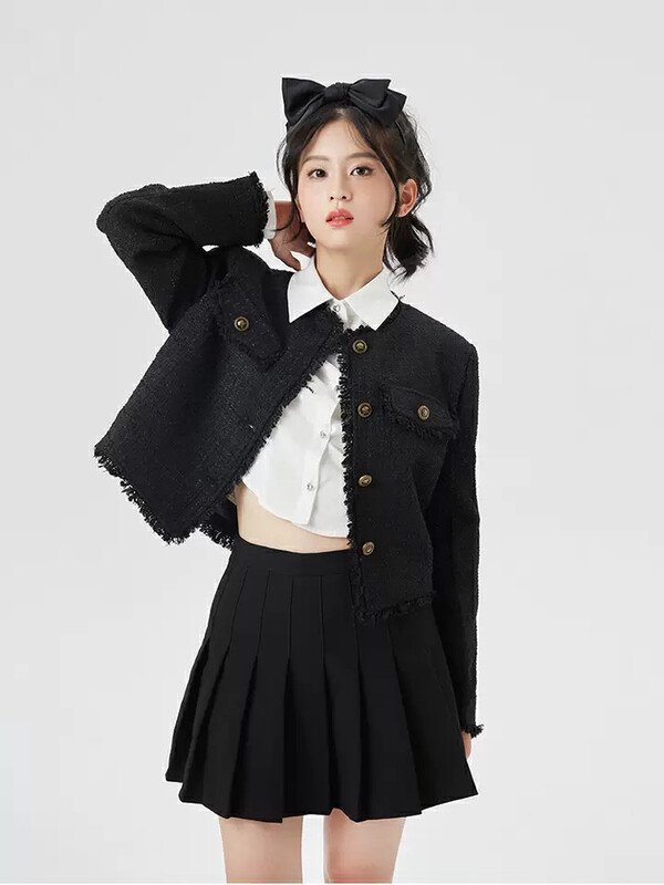 Autumn is new!【L.L STUDIO】Fashion small fragrance style short coat 77986# PCZ