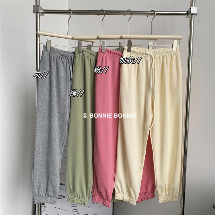 New in autumn! [BONNIE] Elastic waist loose all-match casual pants 2511# XYJ