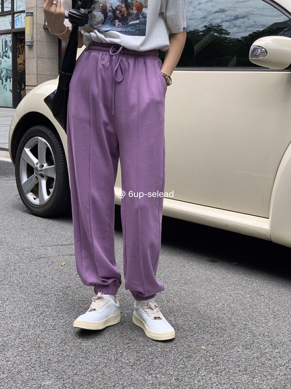 Original price 73.32! New in autumn! [6-UP] Korean version of simple harem casual pants (with waist rope) 69033# CQW
