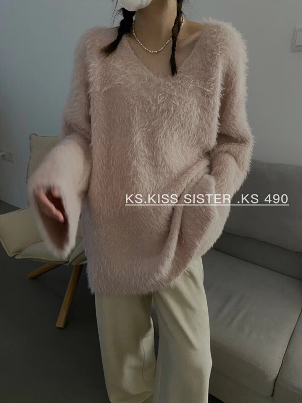 New in autumn! [KS] Solid color pullover all-match warm sweater 22889# CQW